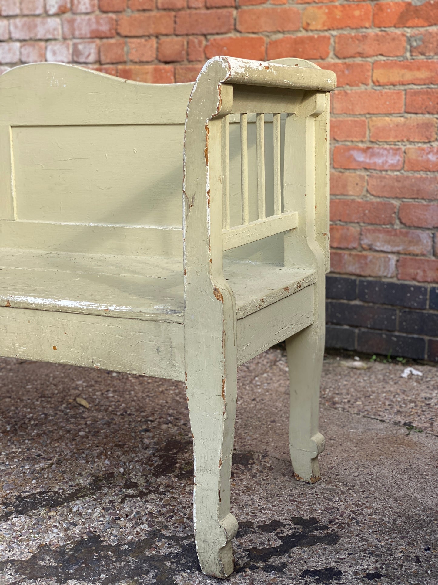 19th century Hungarian pine bench