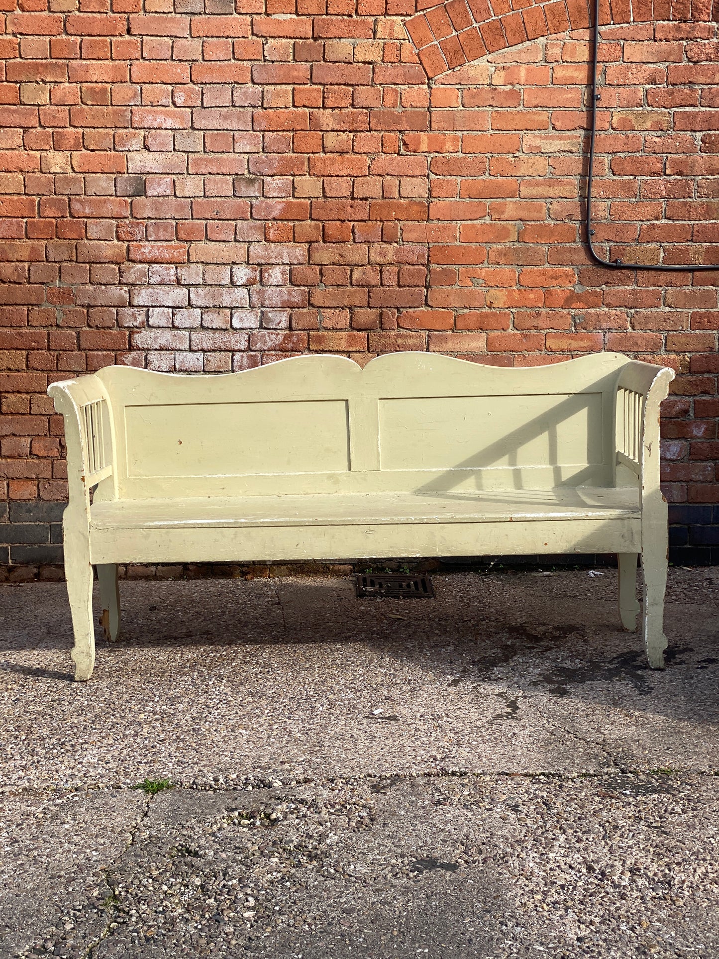 19th century Hungarian pine bench