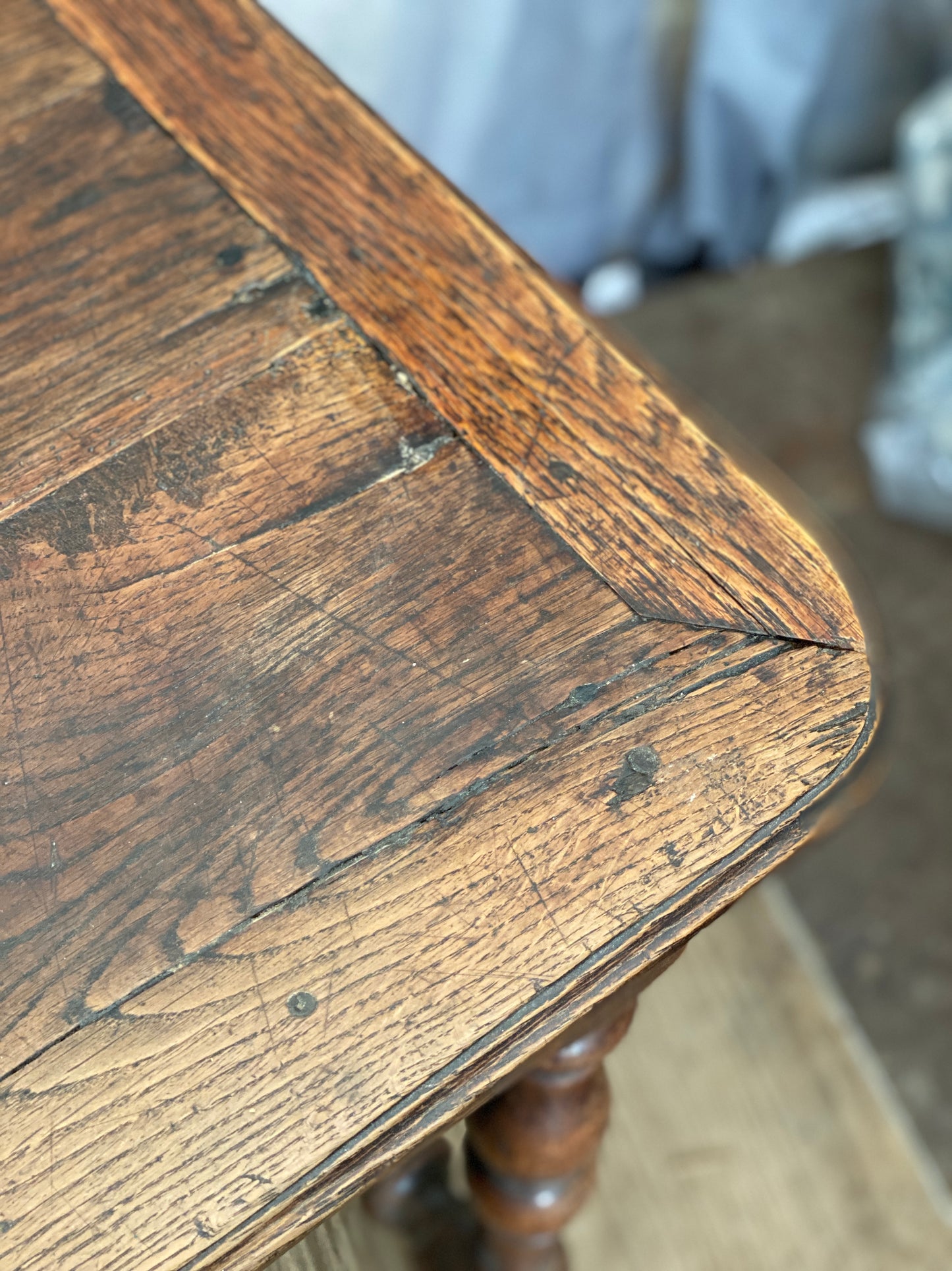 18th century French tax collecting table