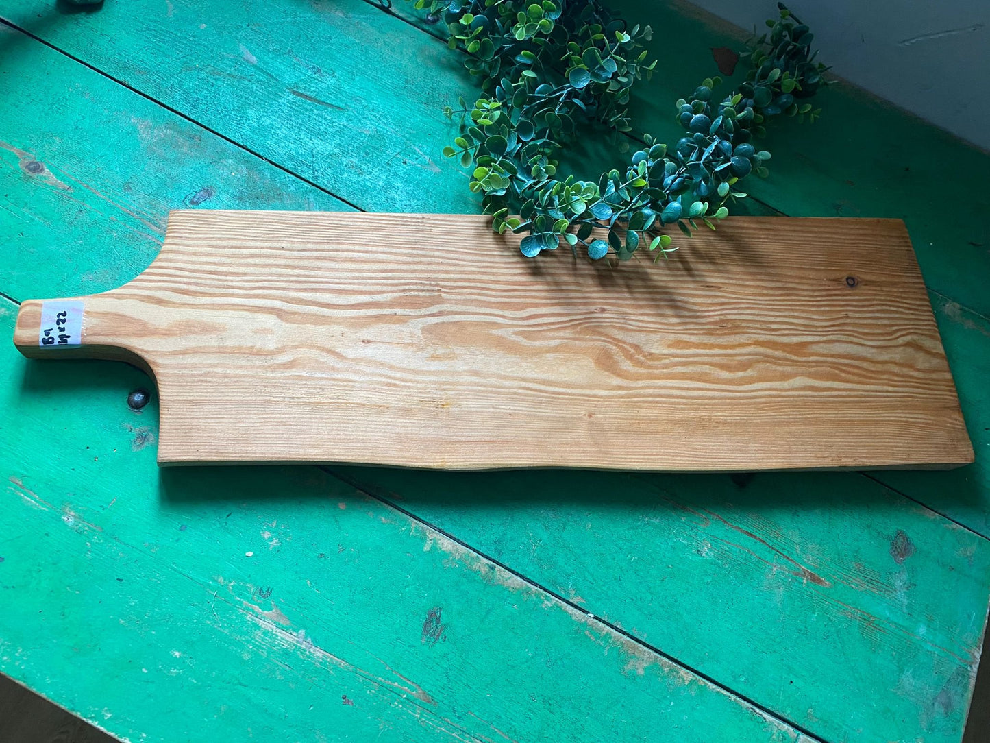 Rustic Solid Wood Serving Board with Handle