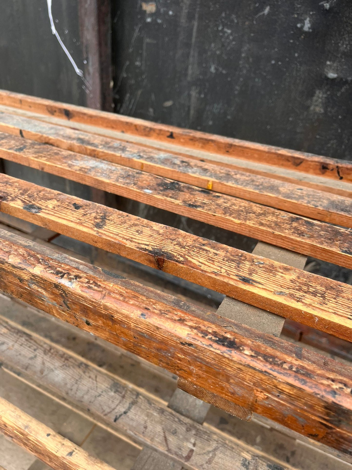 Antique Shoe Last Metal Trolley with Shelves