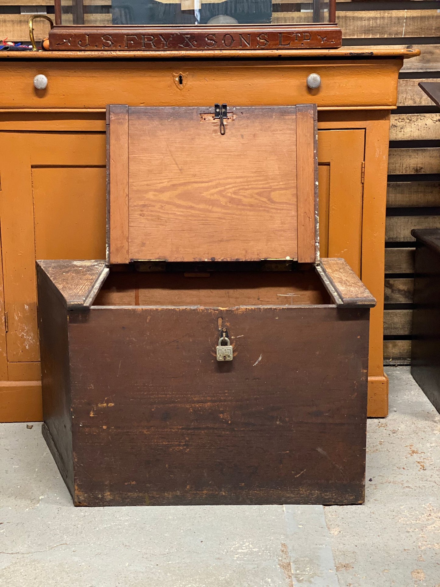 Large Wooden Antique Victorian Bible Box