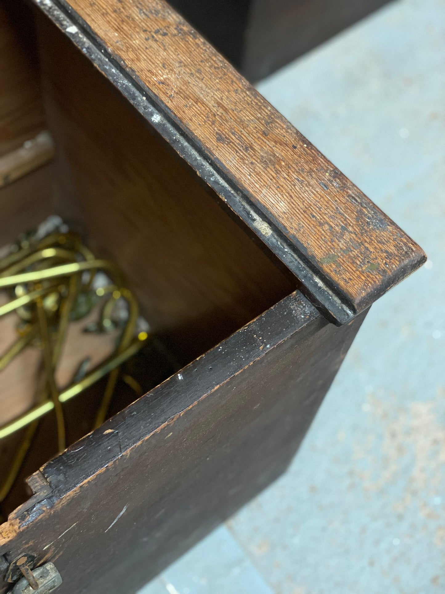 Large Wooden Antique Victorian Bible Box