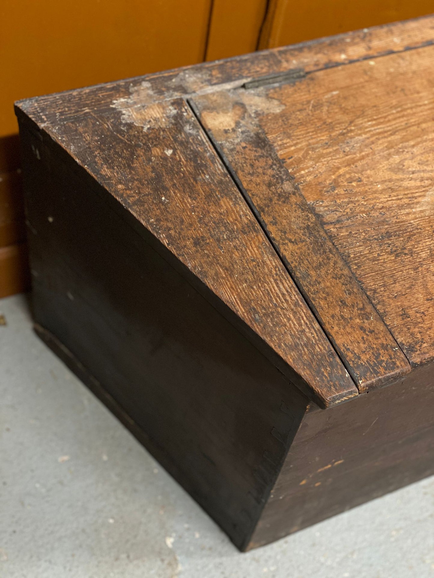 Large Wooden Antique Victorian Bible Box