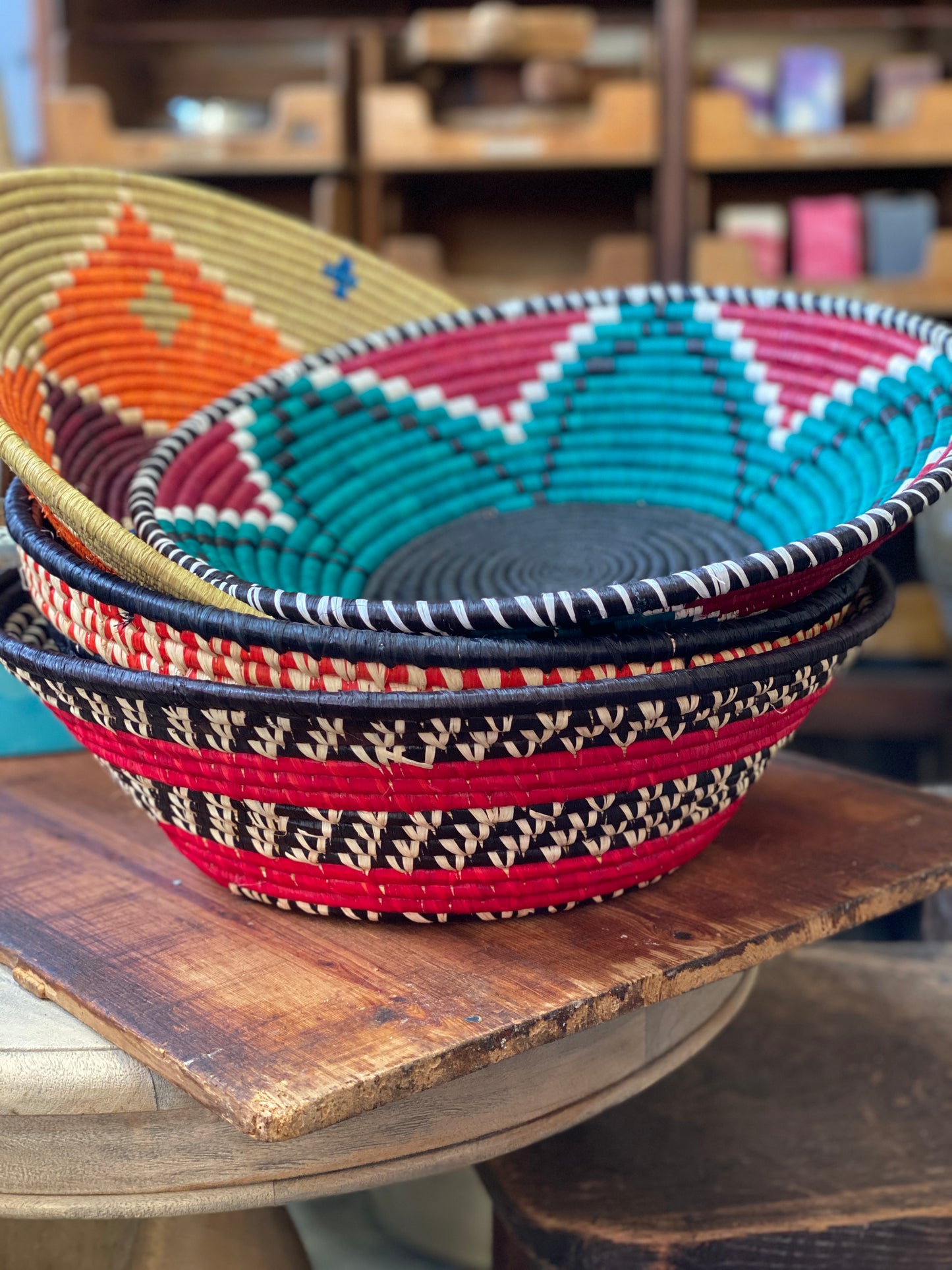 Hand woven bowls