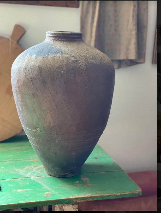 Antique Extra Large Decorative Rice Wine Jar