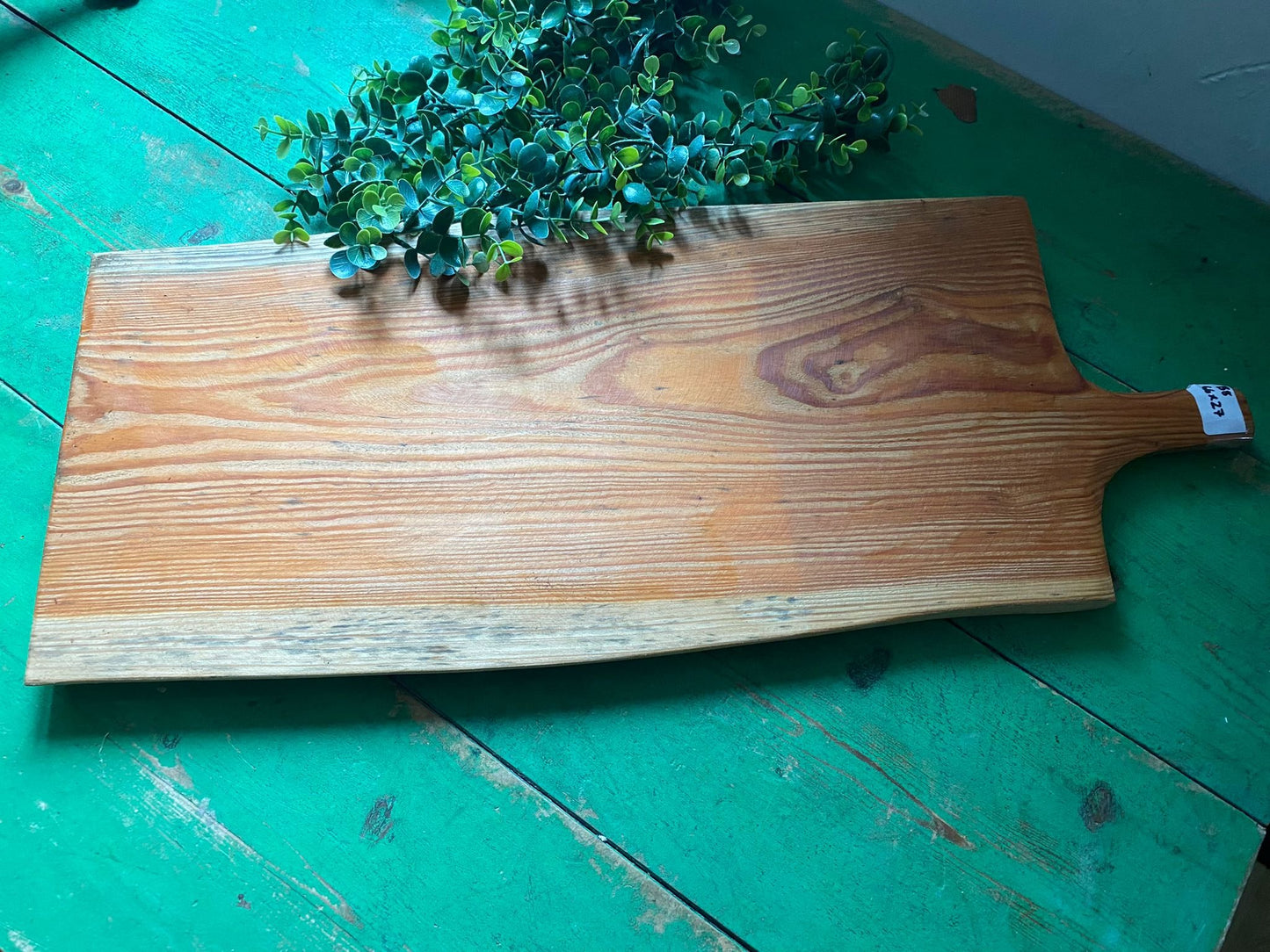 Rustic Solid Wood Serving Board with Handle